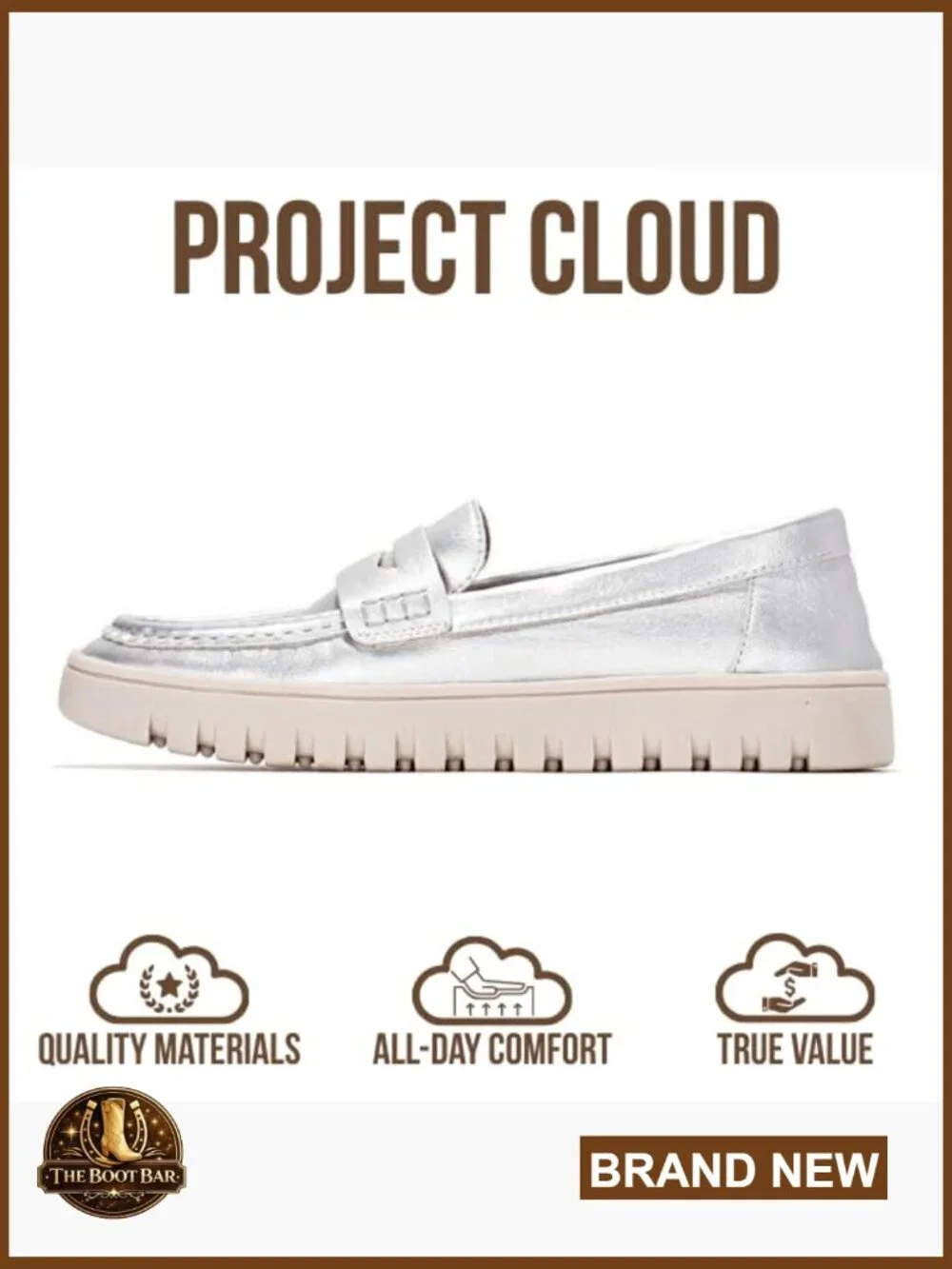 Genuine Leather Loafers with Memory Foam, Slip-Resistant Work Shoes